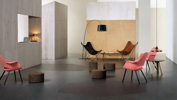 Marmoleum 2.5 mm - fresco, real, vivace, terra, splash, walton, cocoa, striato, textura, concrete, slate, piano - Forbo – Image 2