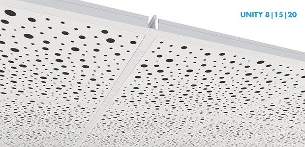 Dalle de plafond démontables Knauf Danoline - Décor Quadril Bord A