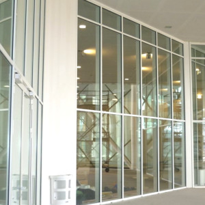 Mur-rideau coupe feu vitré acier – Acierflam