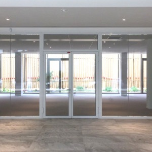 Porte coupe feu vitrée double vantaux acier – Acierflam